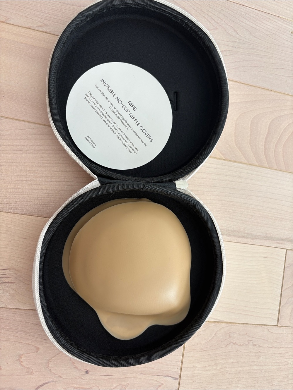 Invisible no slip nipple cover